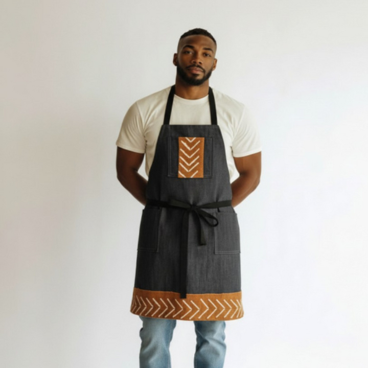 Rust and Denim Apron, Reversible Apron, Apron for Men and Women, Chef Apron, Cooks Apron