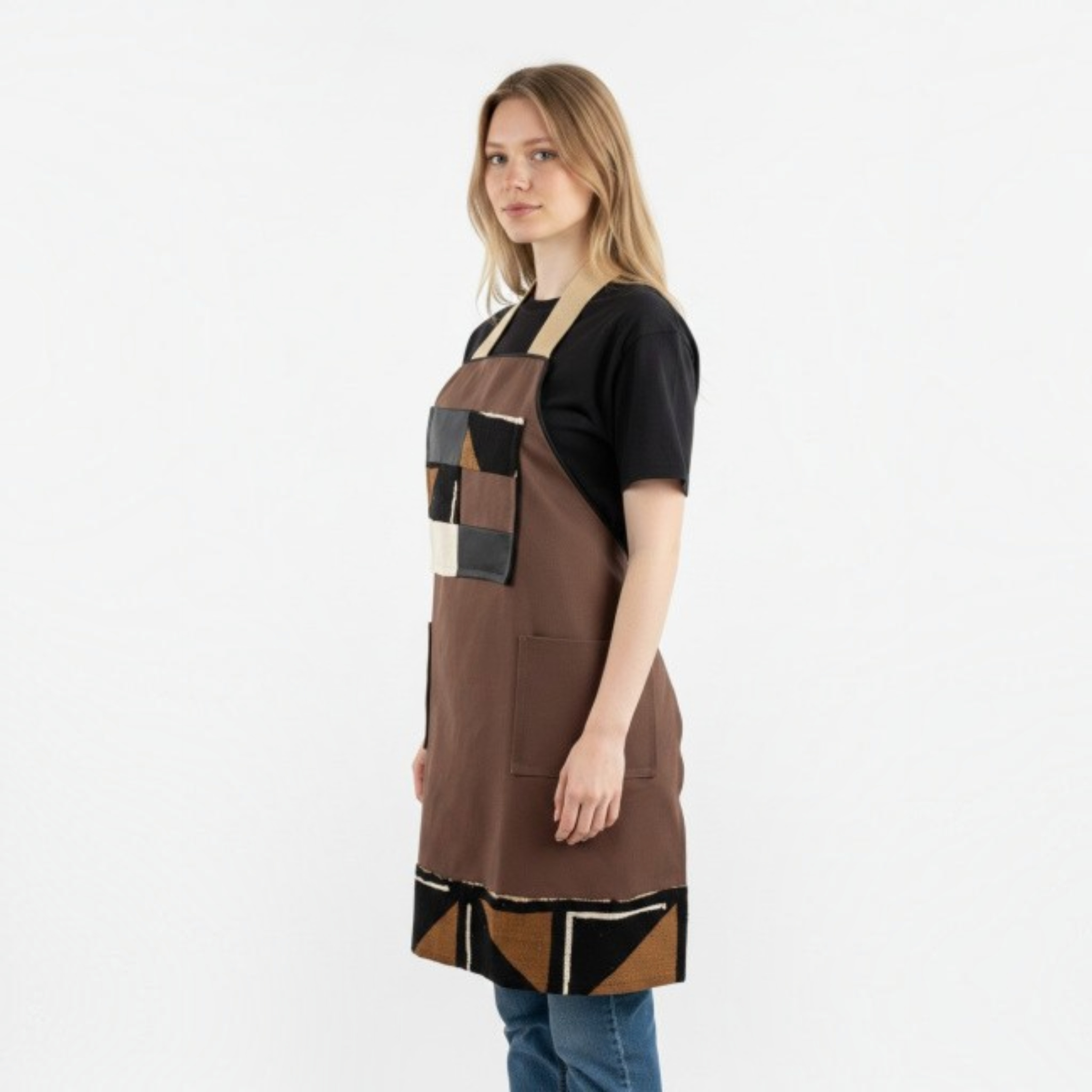 Brown Earth-Tone Apron, Chefs Apron, Caterer Apron, Unisex, Reversible Apron for Professionals or Cooks
