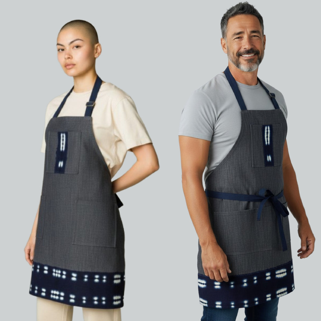 Blue Denim Apron, Reversible Apron, Apron for Men and Women, Chef Apron, Cooks Apron