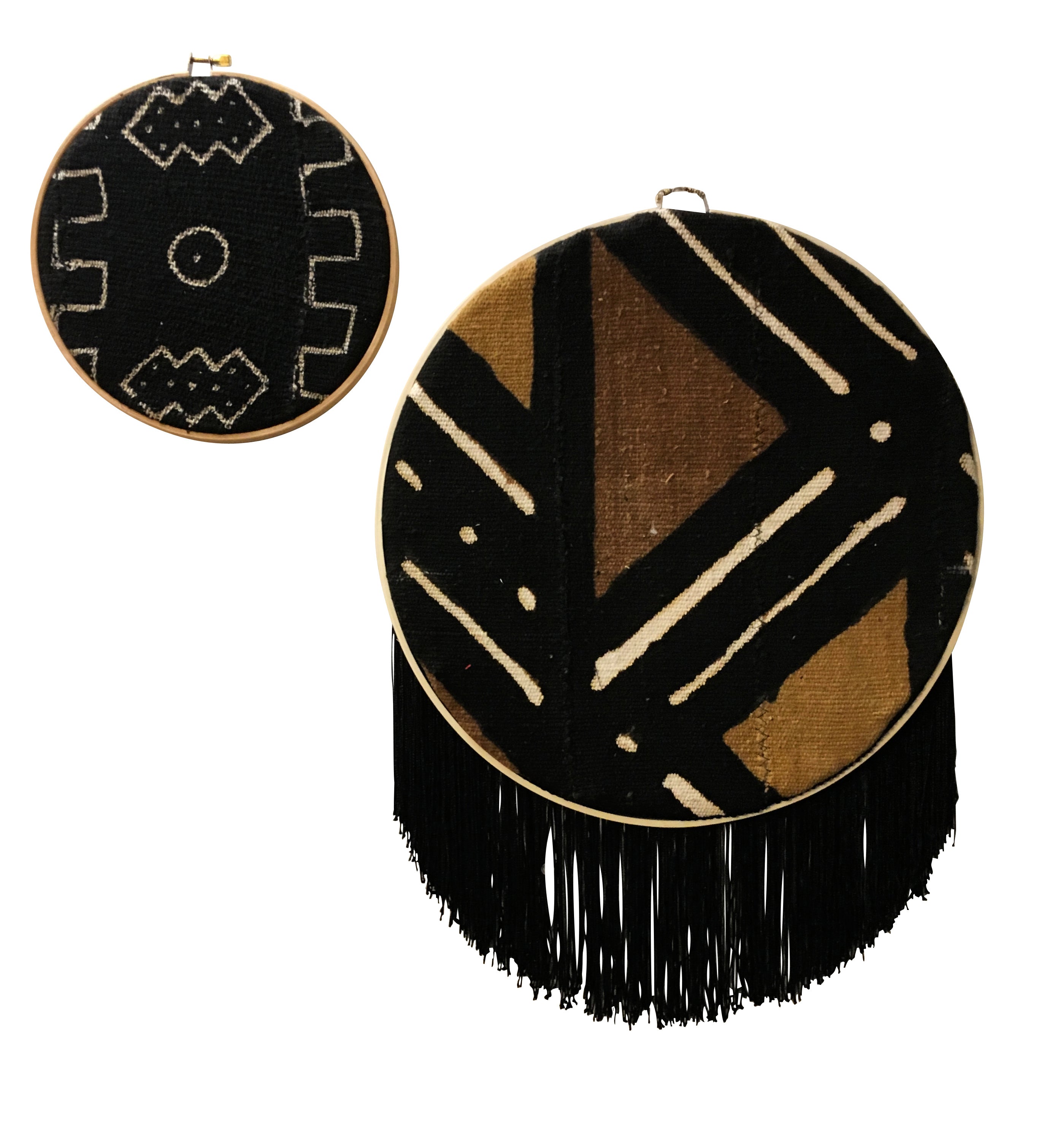 African Mudcloth Wall Hanging Geometric Wall Art for Living Room, African Fabric Wall Hanging, Mud Cloth Décor