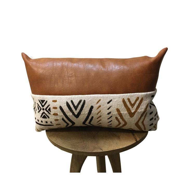 Long or Lumbar Hand Painted Pillow for Wealth, Good Health