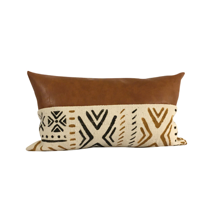 Long or Lumbar Hand Painted Pillow for Wealth, Good Health