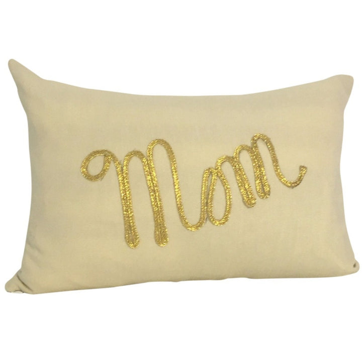 Pillow for Mom WITH INSERT, Mother's Day Gift, Linen Lumbar Pillow, Gift For Mom