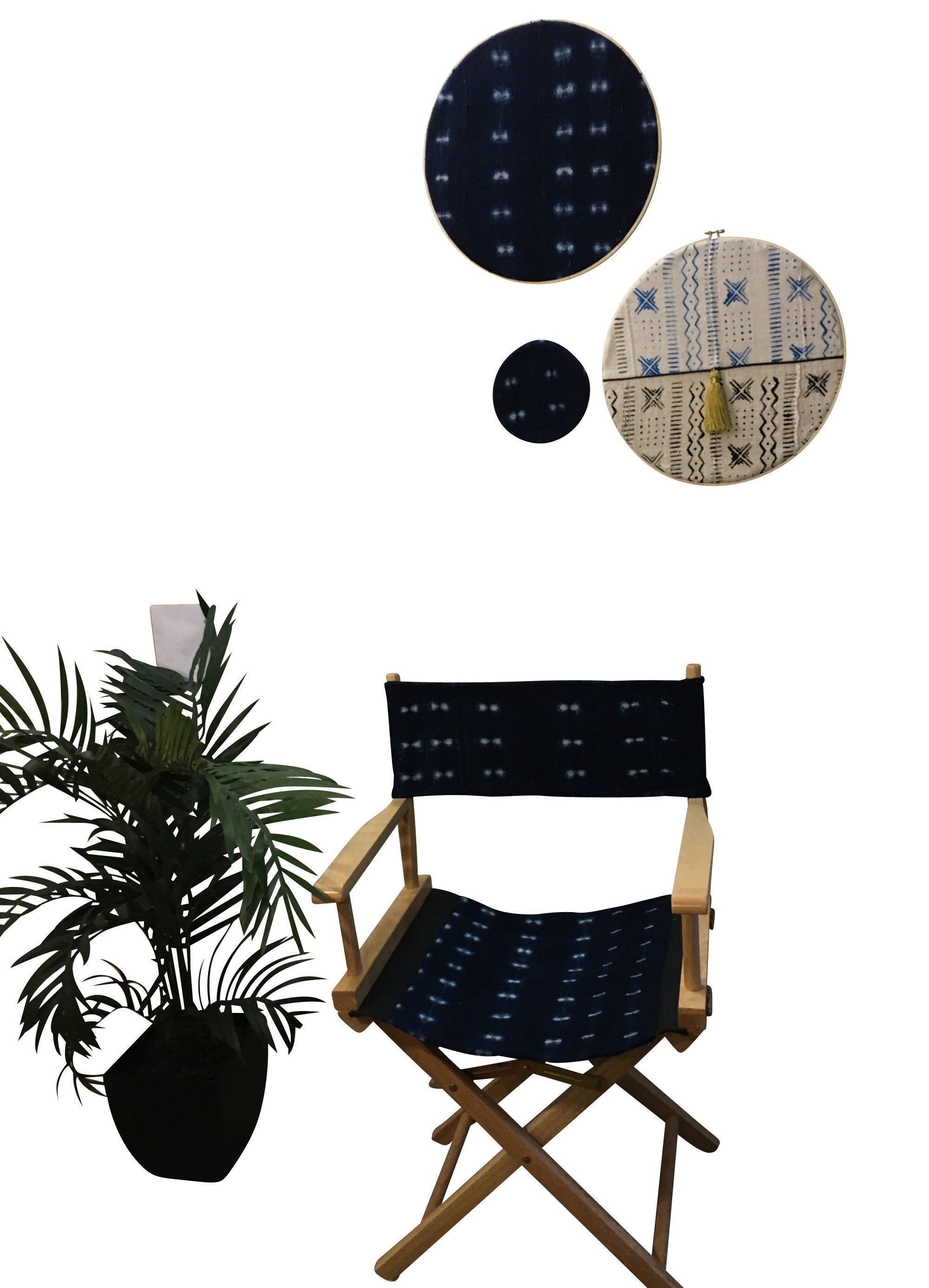 Set of  Mud Cloth Wall Hanging, Set of  Rpimd Wall Hangings, Boho Home Decor, Authentic Mud Cloth Wall Art