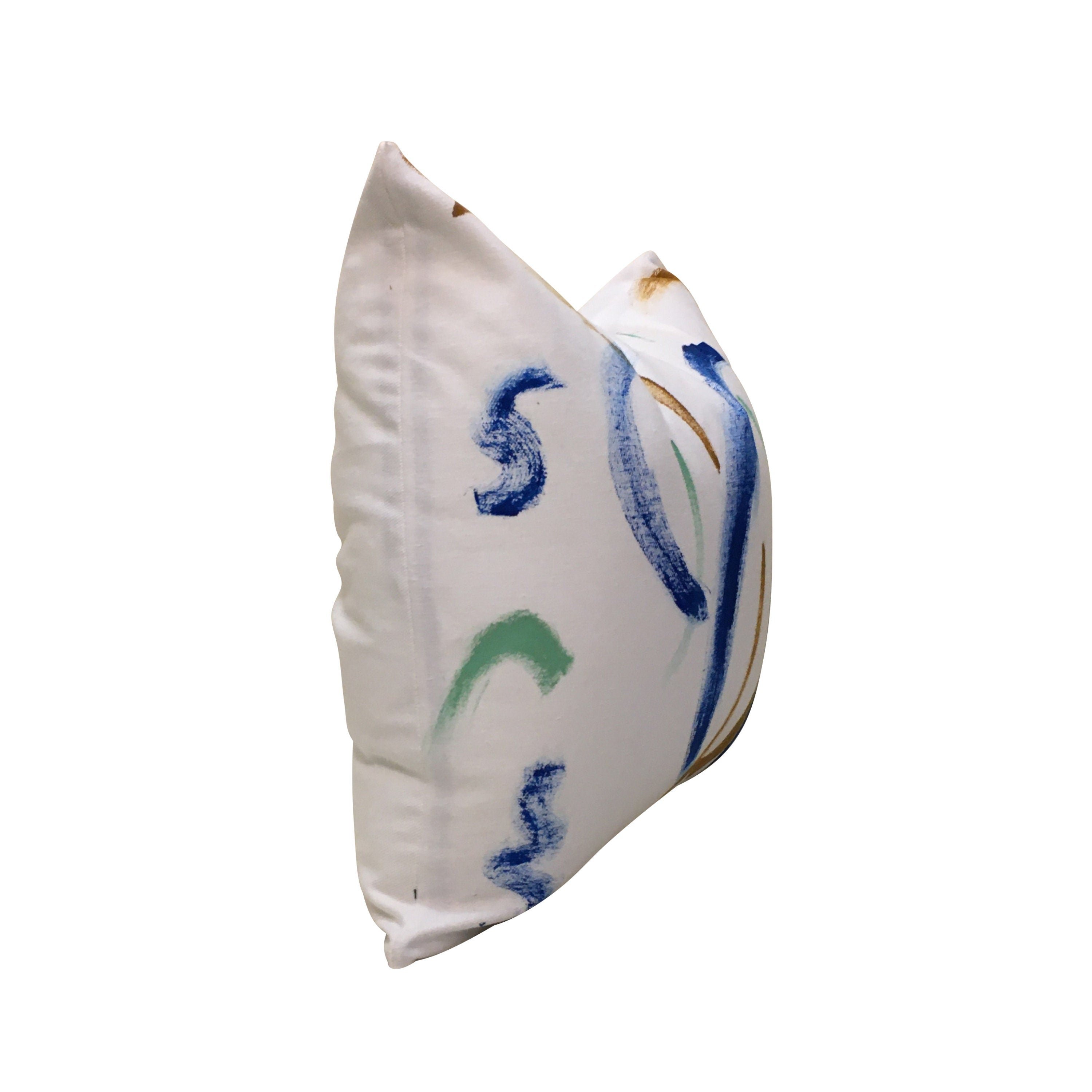 Hand Painted Throw Pillow Cover, Modern Pillow, Abstract Colorful Pillow Cover, Multi-Color Pillow