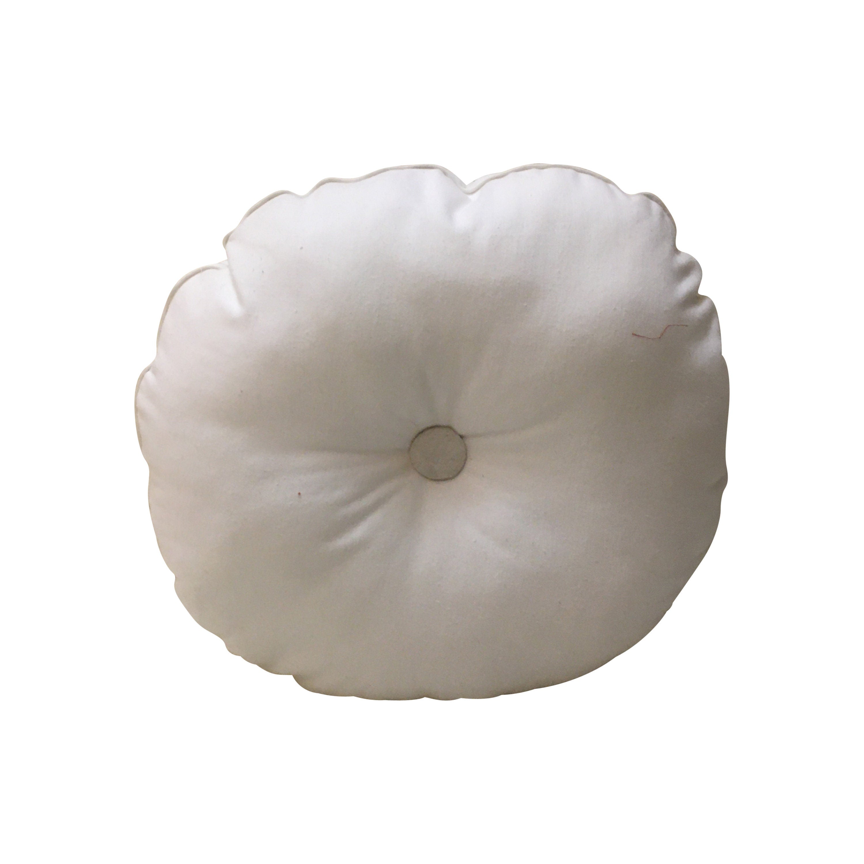 Hand Painted Pillow WITH INSERT, Round Pillow Cover, Abstract Throw Pillow, Colorful Pillow