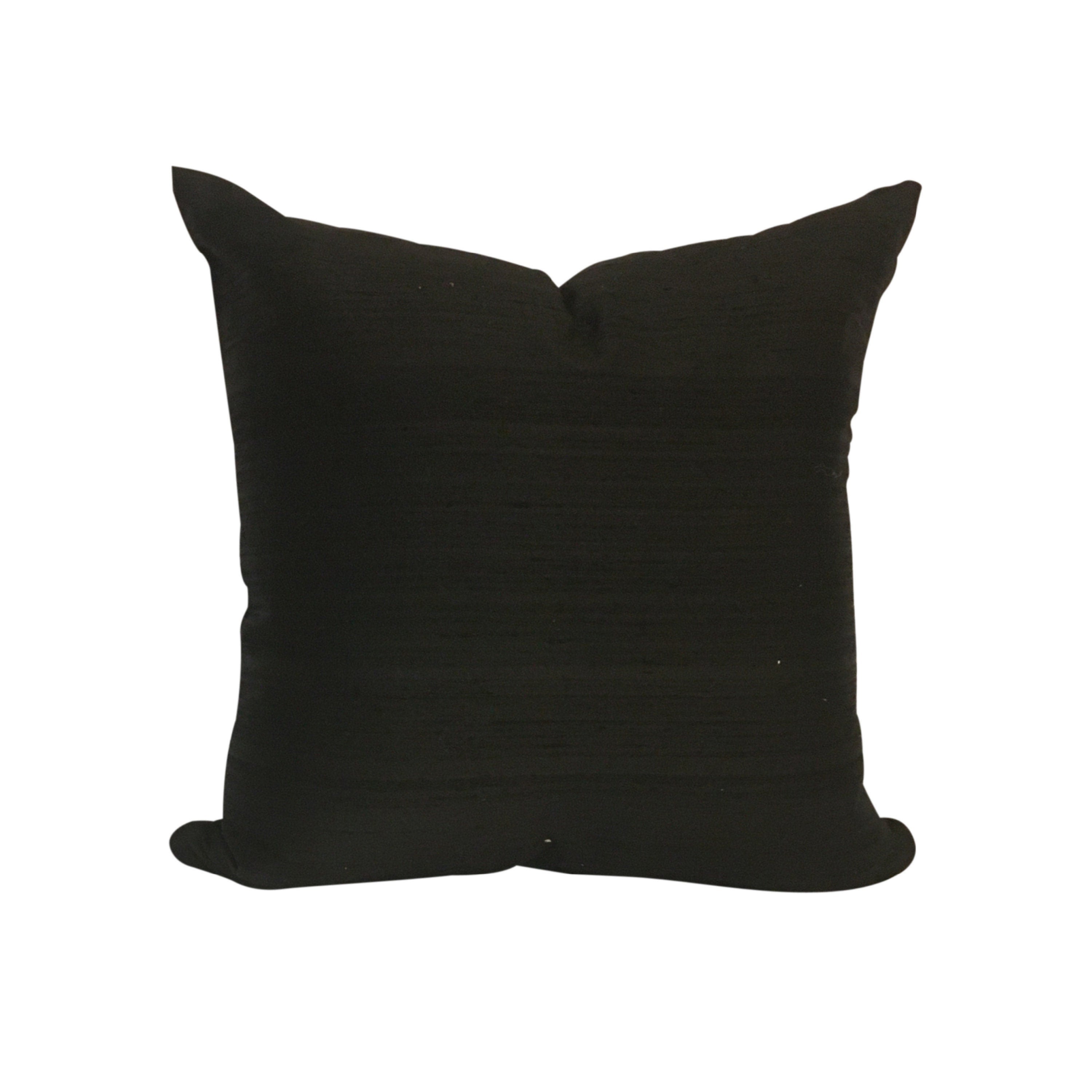 LINED!! Black SILK Pillow Cover, Gold and Black SILK Couch Pillow, Hand Painted Silk Pillow,  Pillow with Trees,, 18x18 Silk Pillow, 20x20